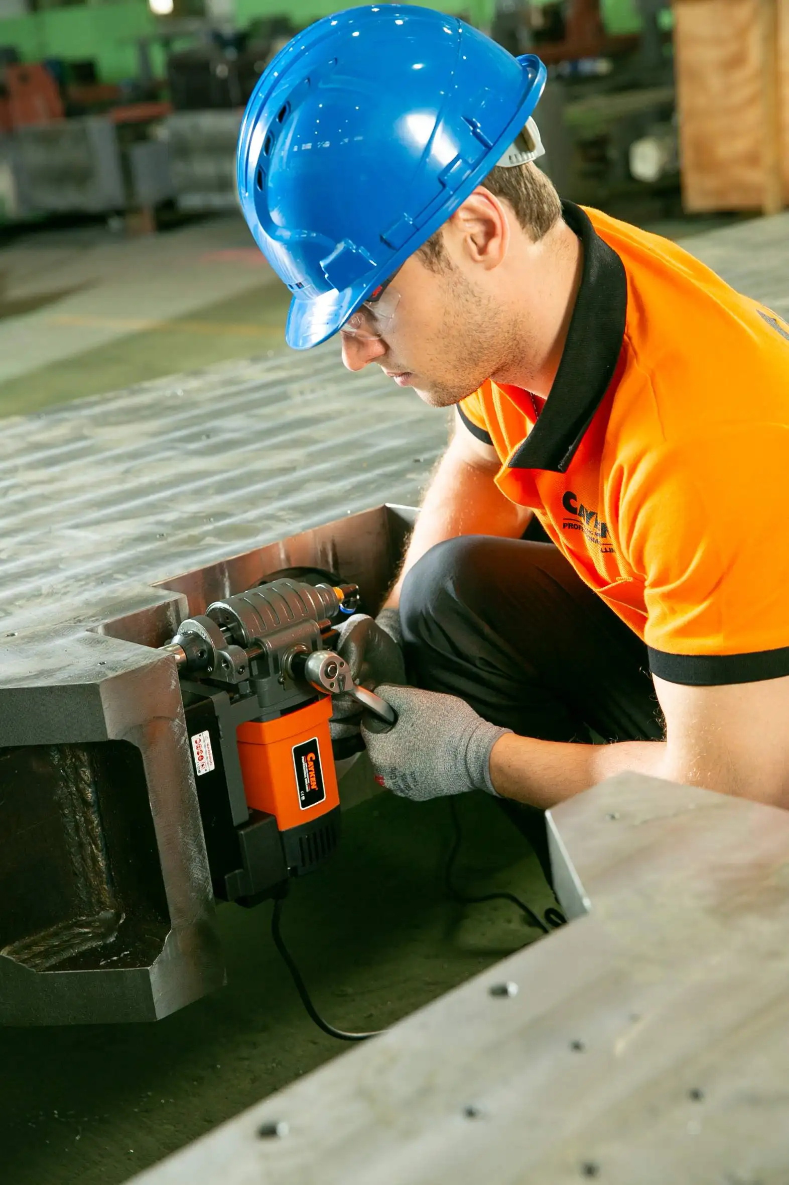 CAYKEN SCY-38WSPM 14500N 110/220V 38mm dia portable magnetic base drilling machine