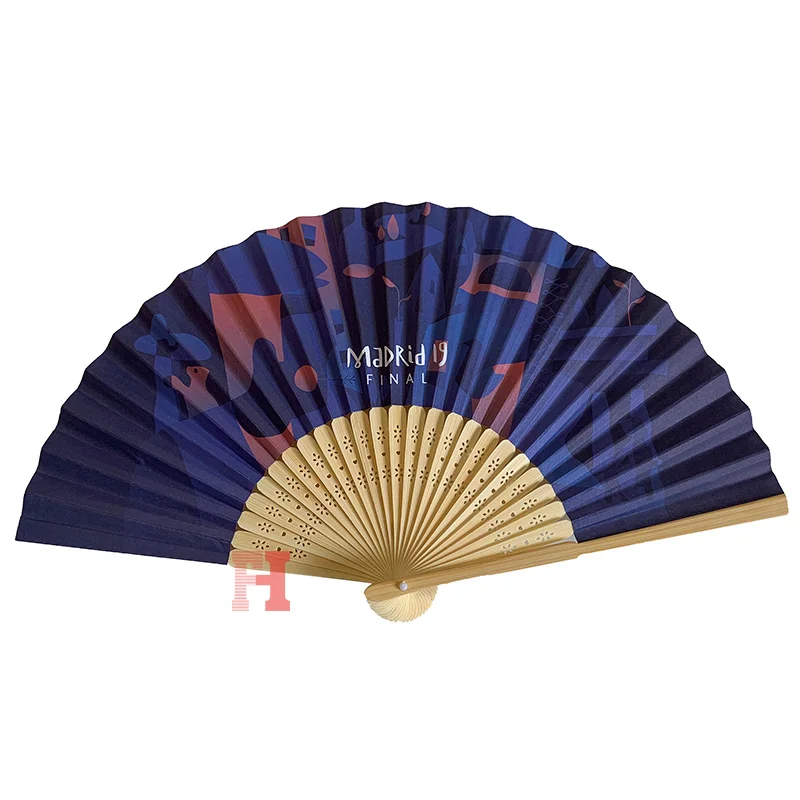 Paper Manual Large Luxury Hand Fan Design Portable