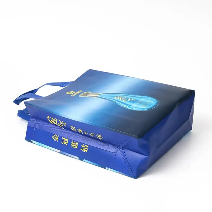 Custom Full Color Printing Grocery shop Bags OPP film Laminated shopper Reusable Ultrasonic pressing polypropylene Shopping bag