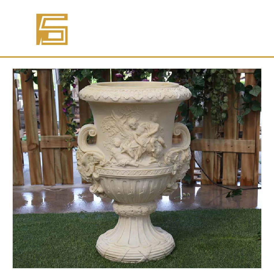 Песчаник садовый ландшафт резной камень кастрюля для цветов