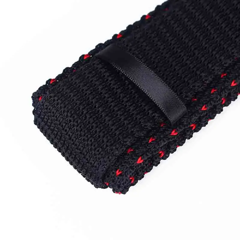 Factory supplies elegant party accessories embroidered 5.5cm skinny woven knitted polyester dot neckties for men