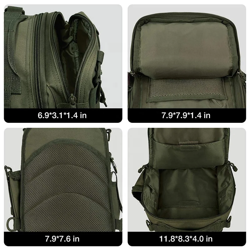 Уличный рюкзак через плечо, сумка-слинг для рыболовных снастей