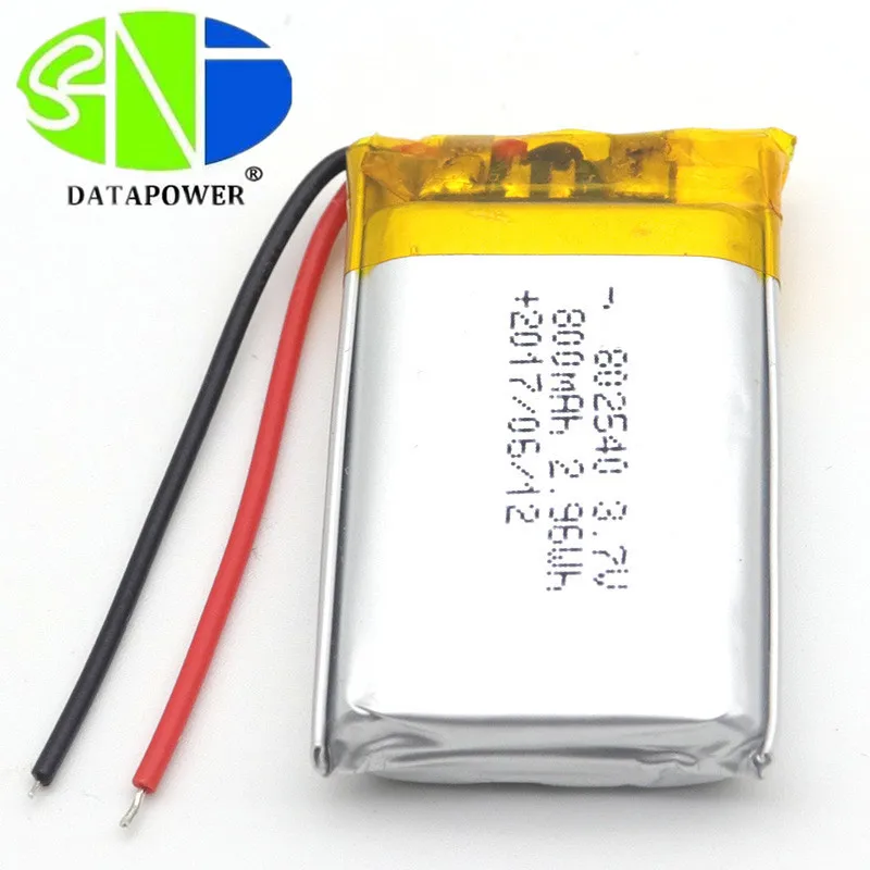 3 7 v батарея DTP802540 800mAh li ion литиевая производитель
