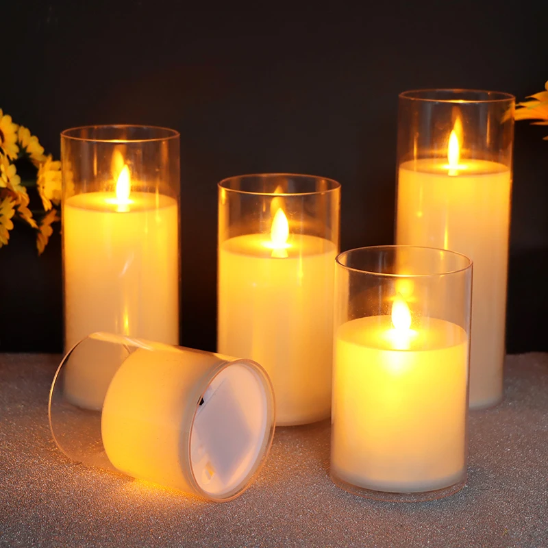 LED Flameless Pillar Candles Battery Operated for Halloween, Christmas, Bedroom, Home, Wedding, Birthday Decoration