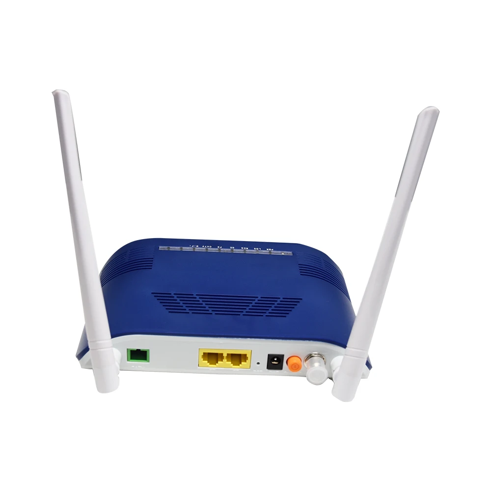 CATVSCOPE  ftth V-SOL onu 2 ports 5dBi 2 antenna 1GE+1FE+2.4G/5G WIFI+CATV xpon onu XPON ONU with CATV compatible with HUAWEI