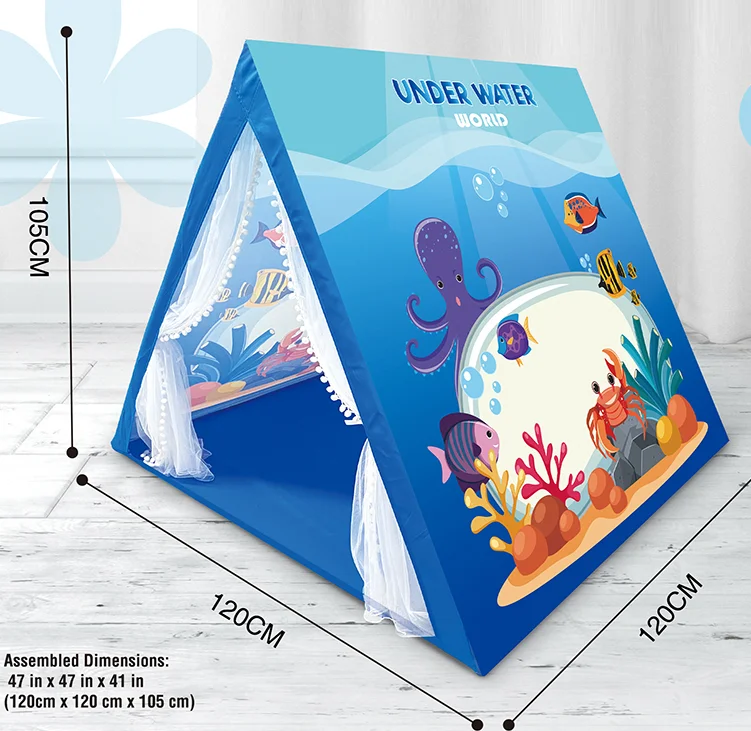 Wholesale portable indoor tents for children play house for children conical indoor-outdoor tents for children play room