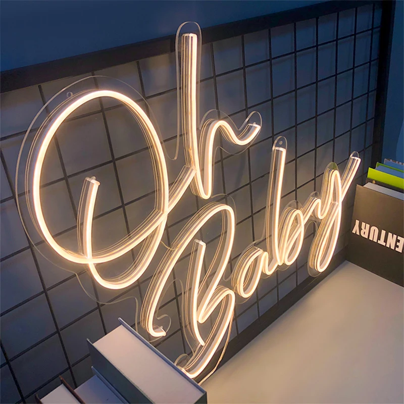 Dropshipping Custom Made Silicone 12V Wall Mounted LED Neon Light Letter Lamp Neon Sign