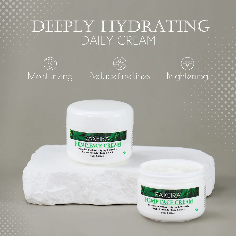 Hemp Seed Oil Anti-Aging & Wrinkle Night Cream for Face & Neck
