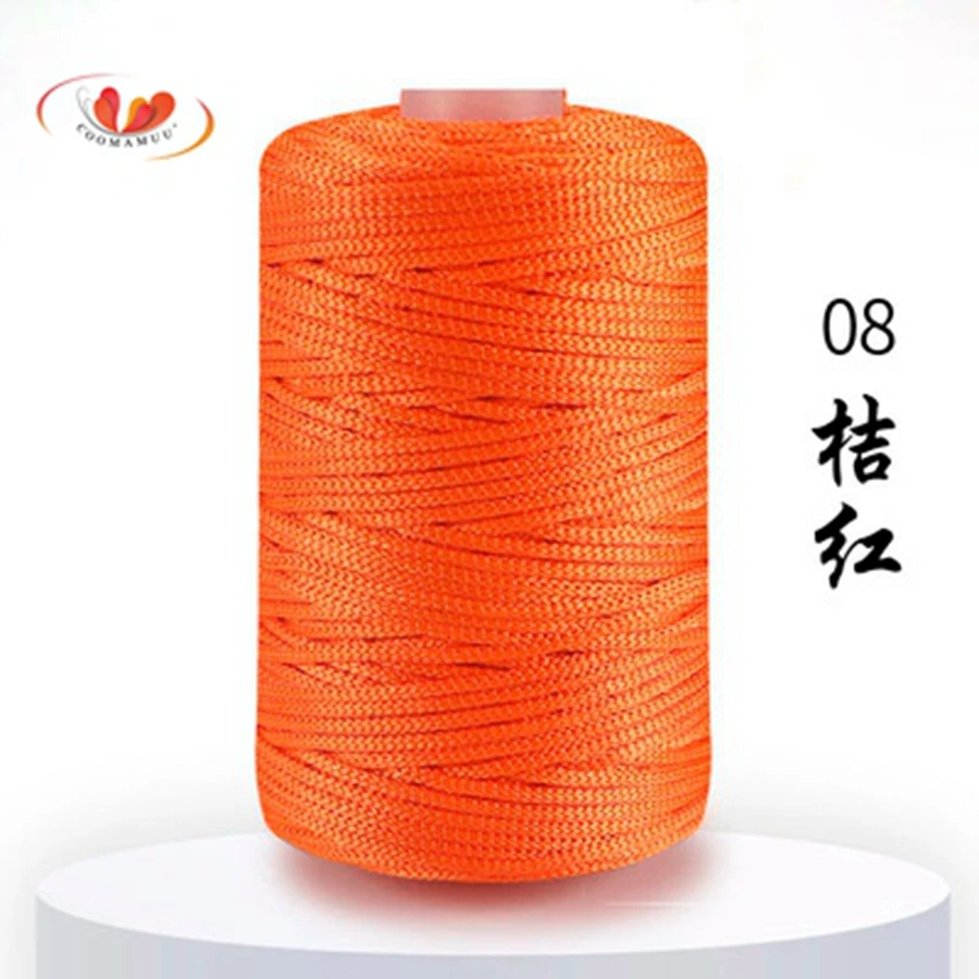 New 132g/ball 2.5mm Ice Silk Thread Fine Thread Hand Woven Hook Hat Thread For DIY Summer Hat Slipper Seat Cushion
