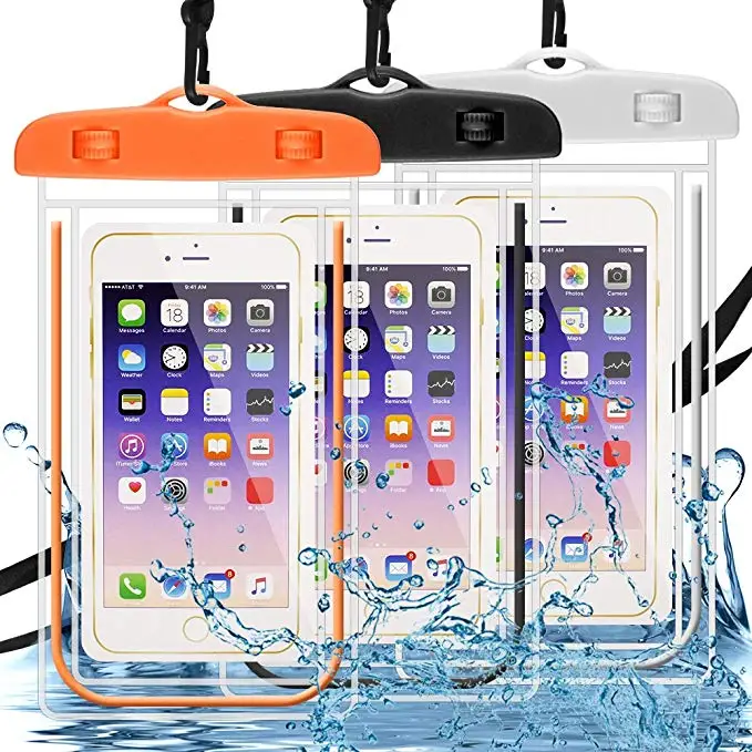 universal mobile phone waterproof bag pvc swimming diving luminous waterproof pouch portable mobile phone accessories