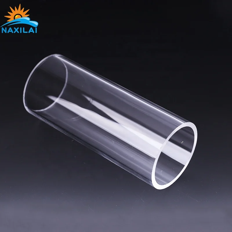 Naxilai China Cheap Rounded Tubos De Acrilico Transparent Plastic Polycarbonate Tube PVC ABS Pipe clear extruded acrylic tube
