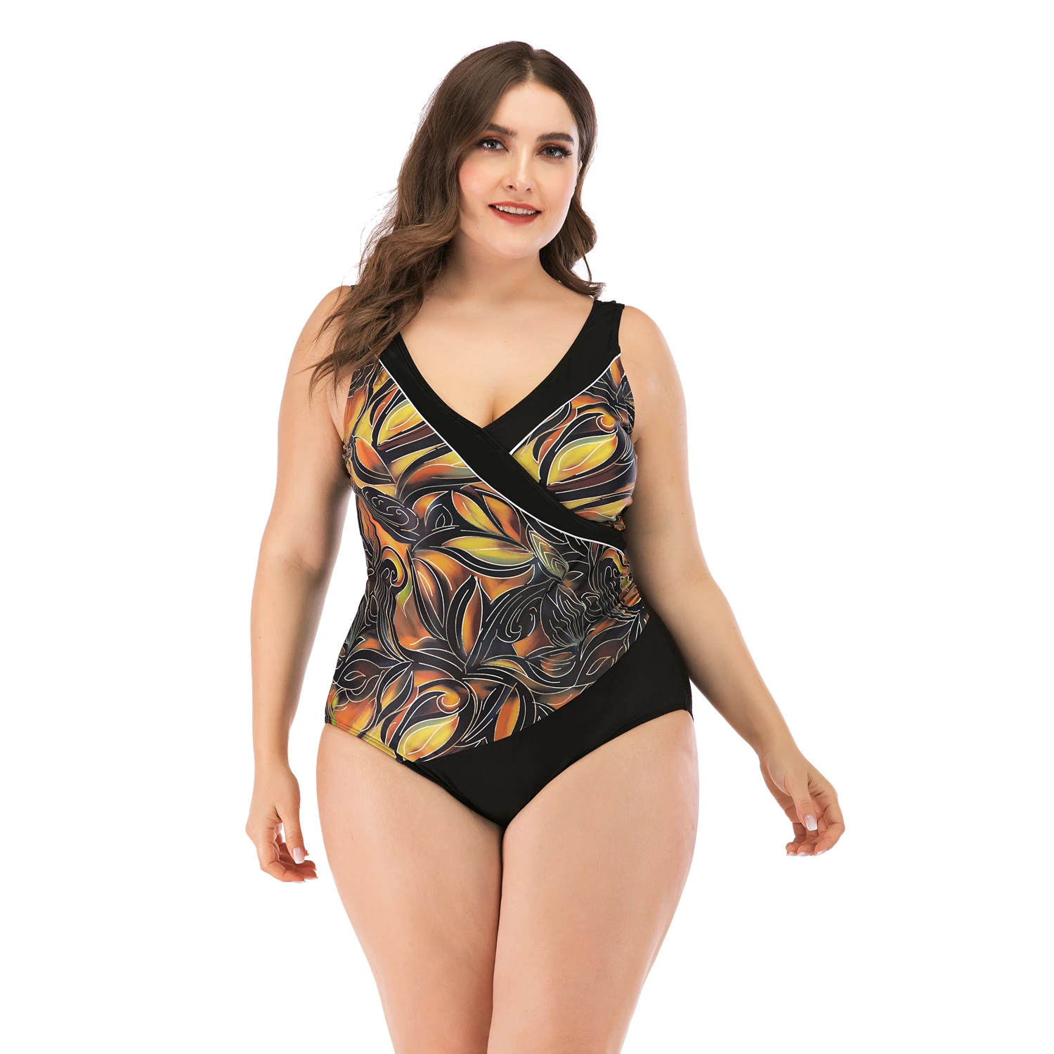 Plus Size Push Up Women Hight Waist Bikini Set Swimsuit Bathing Suit Beachwear Large Size Swimwear