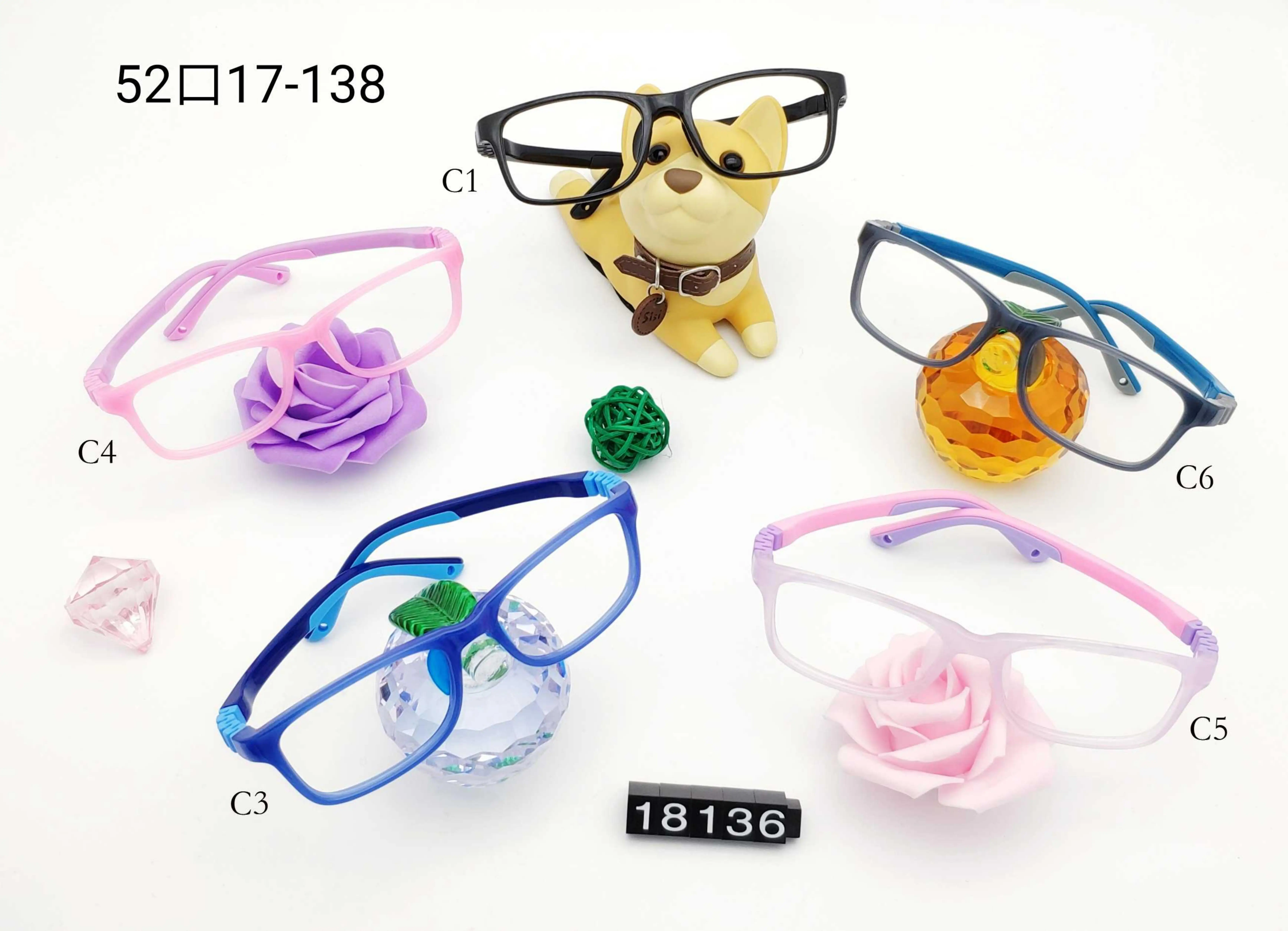 Children Kids Eyeglasses Lovely Comfortable Eyewear Optical Frames Glasses High Quality Soft Silicon Factory Cute 12 OEM Service