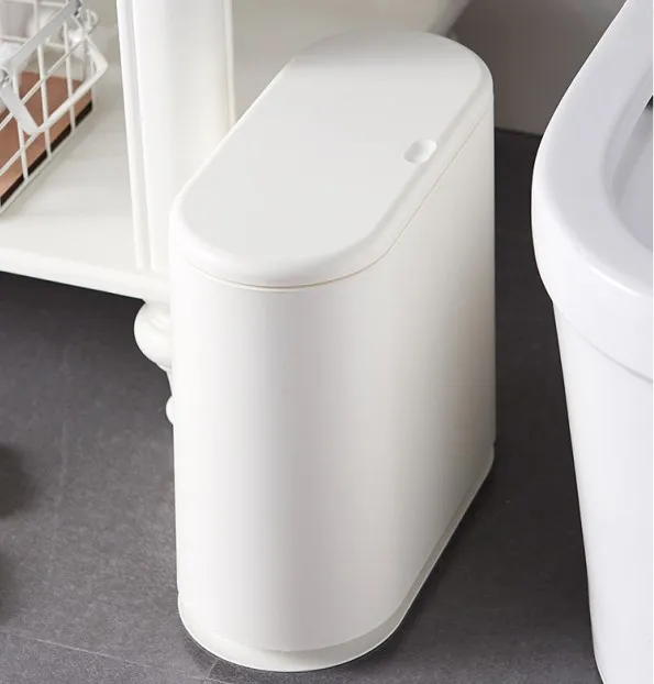 Wholesale bomb cover trash can toilet flip paper basket bedroom sorting sleeve trash basket press trash can