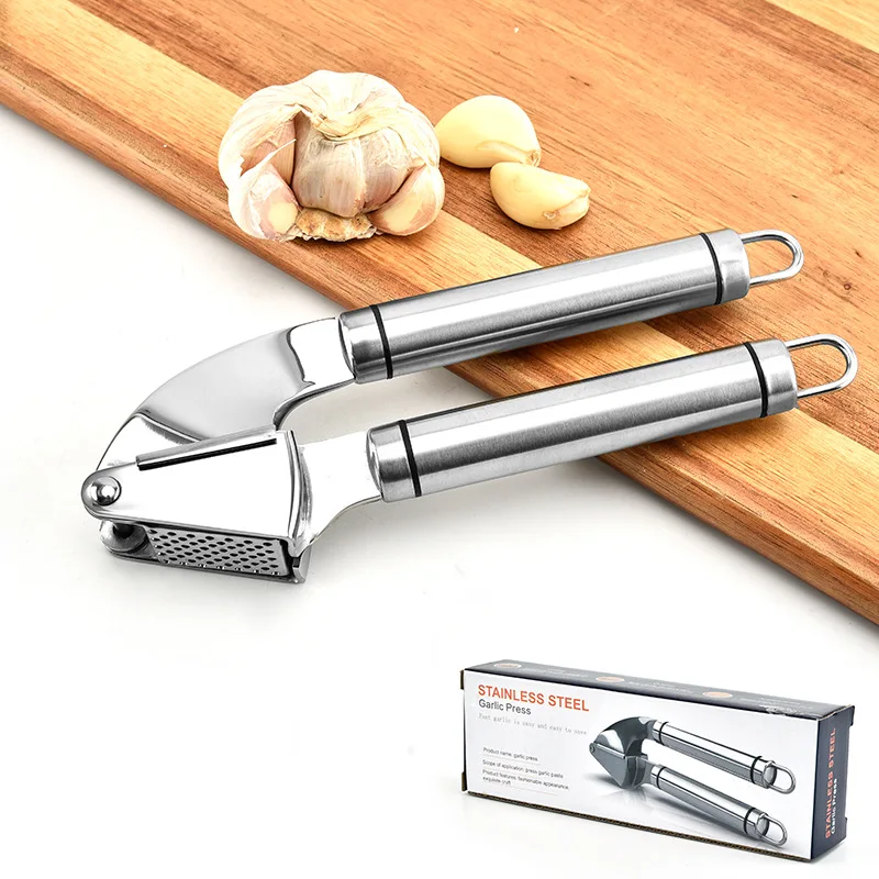 Lihong Easy to clean stainless steel garlic press set high quality garlic press tool for kitchen