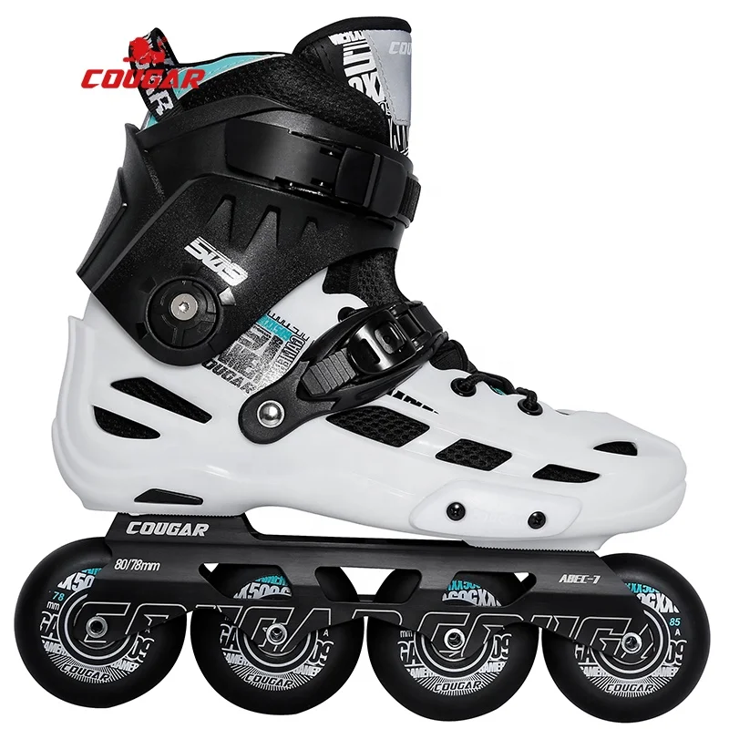 MZS509C Cougar Skate Urban Inline Roller Skates Quad PU Wheels Adult Free Skates For Men Women