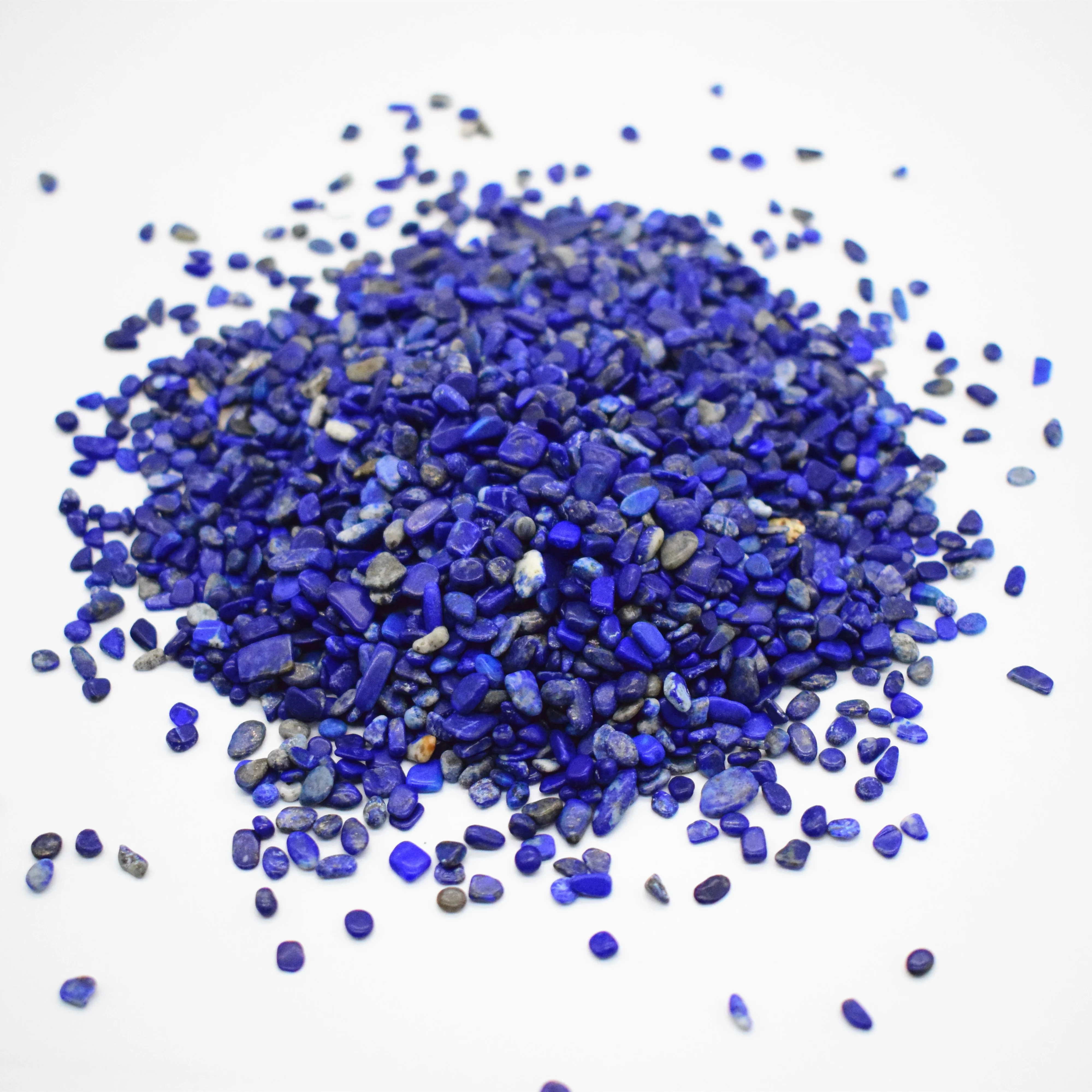 Bulk Wholesale Additive Crystal Tumbled Stone Lasurite Gravel For Decoration