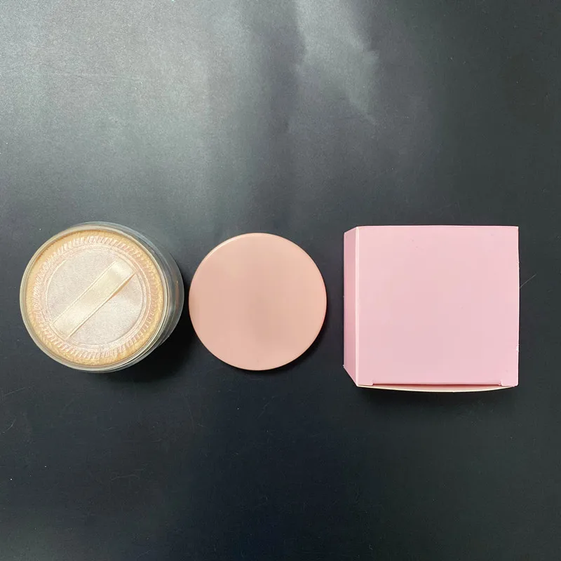 Custom High Pigment Pink Container  9 Colors Waterproof Long Lasting Talc Free Glitter Translucent Loose Setting Powder