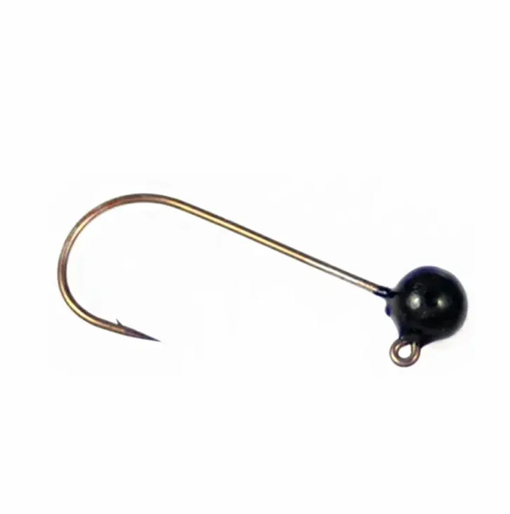 Fish Hooks Hook lure skirts weights bait fishing, round ball lead jig heads