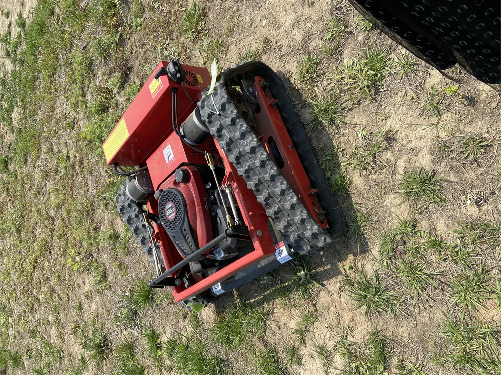 Factory Directly sale Gasoline Robotic Lawn Mower Crawler Remote Control Mower