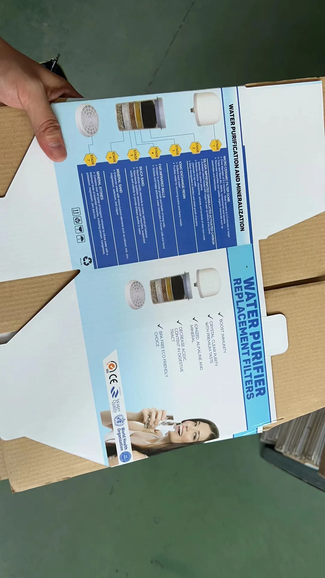 3 in i set Dome Ceramic Water Filter Remove Bacteria Virus For Mineral Water Pot water filter cartridge purifier mineral pot