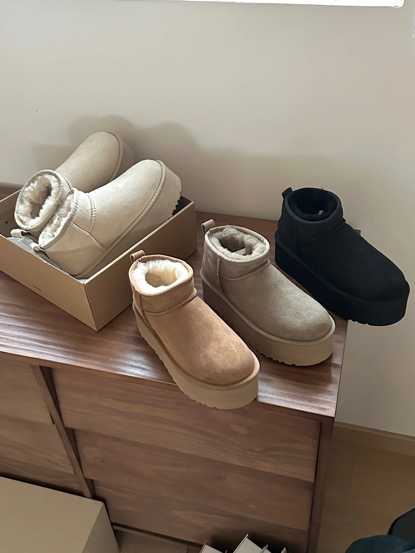 Popular Winter Platform Snow Boots Brands Design Genuine Leather Fur Shoes Women warm Snow Boots