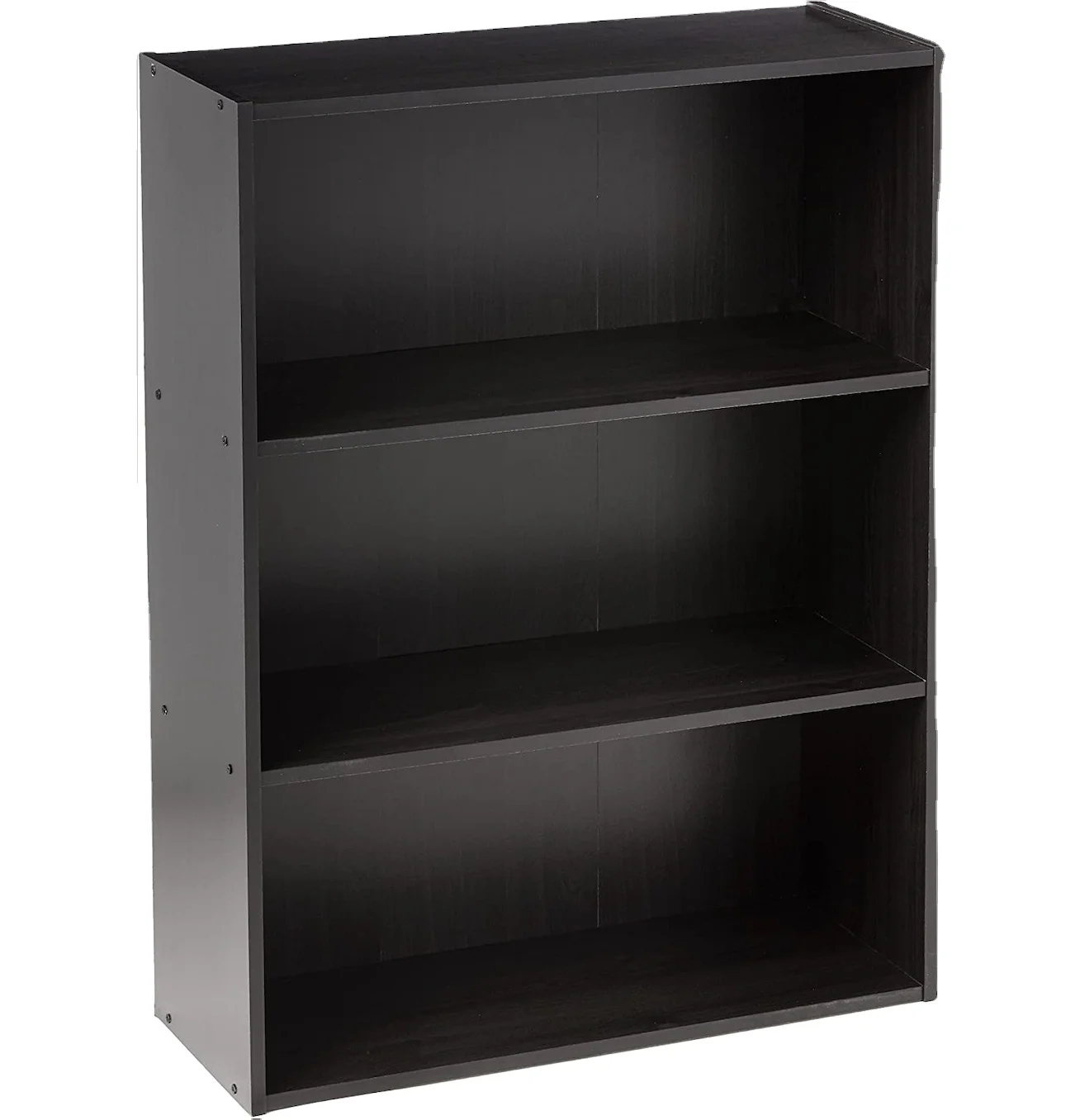 3-Tier Open Bookcase Wooden Bookshelf, Espresso Color