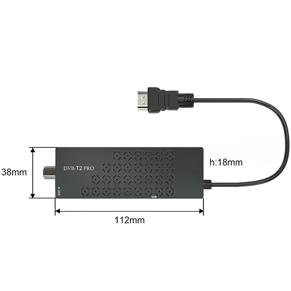Цифровая ТВ-флешка Haohsat T2 Pro Италия Польша DVB USB Wi-Fi 1080p Hevc 10 бит H.265 мини-приставка для противопожарной ТВ-приставки 4K Ultra