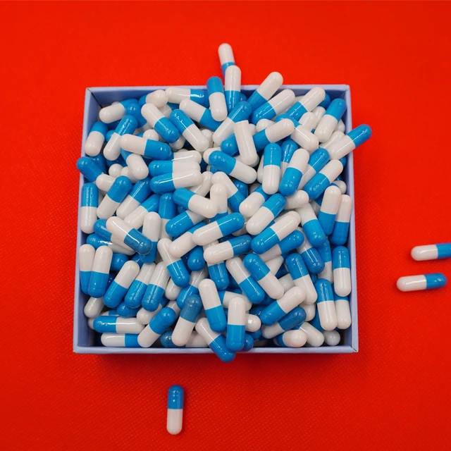 Hot-sale Blue-White Medicine Used Empty Hard Gelatin Capsules