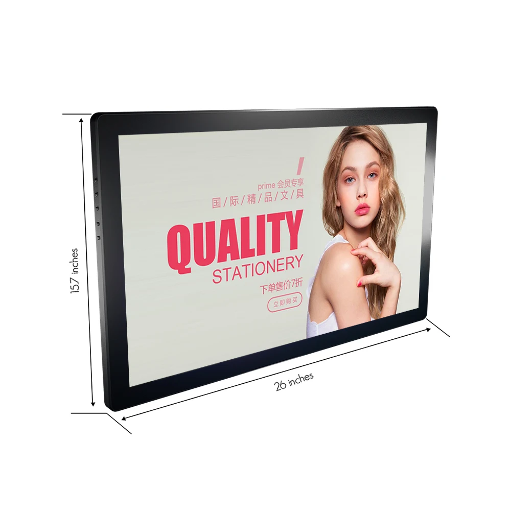 27 Inch Suitable For Shopping Mall Wall-Mounted Advertising Display Digital Photo Frame Advertising Machine