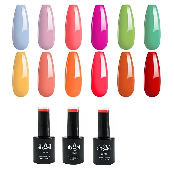 Оптовая продажа, высококачественный набор гель-лаков для ногтей от фирмы abgel
