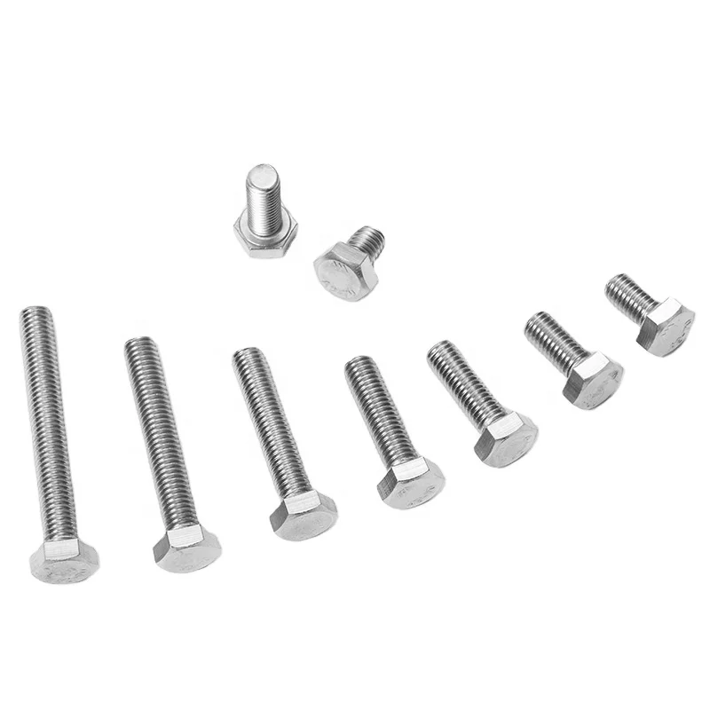 GB5783 Aozhan in 304/316 stainless steel SS  fasteners screw hexagon bolts