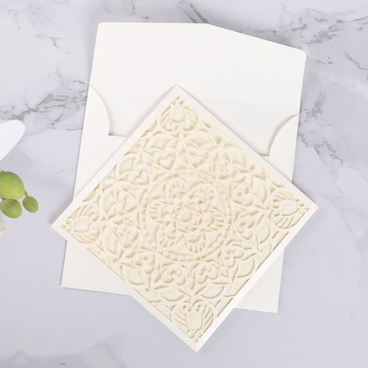 Square muslim invitations , business or party invitation cards