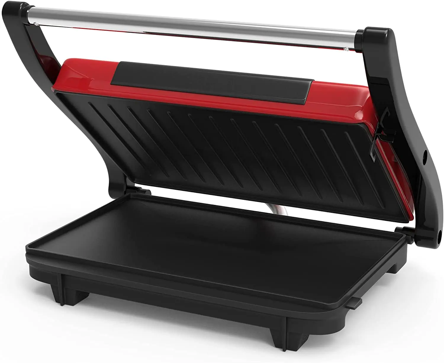 Panini Press  Sandwich Maker with Nonstick Plates  Indoor Countertop Cooking Burgers, Steak, Grilled Cheese