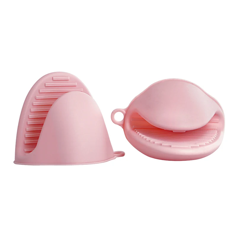 Недорогие силиконовые резиновые варежки для духовки, термостойкие варежки для духовки, протектор для красного пальца, держатель для посуды для кухни