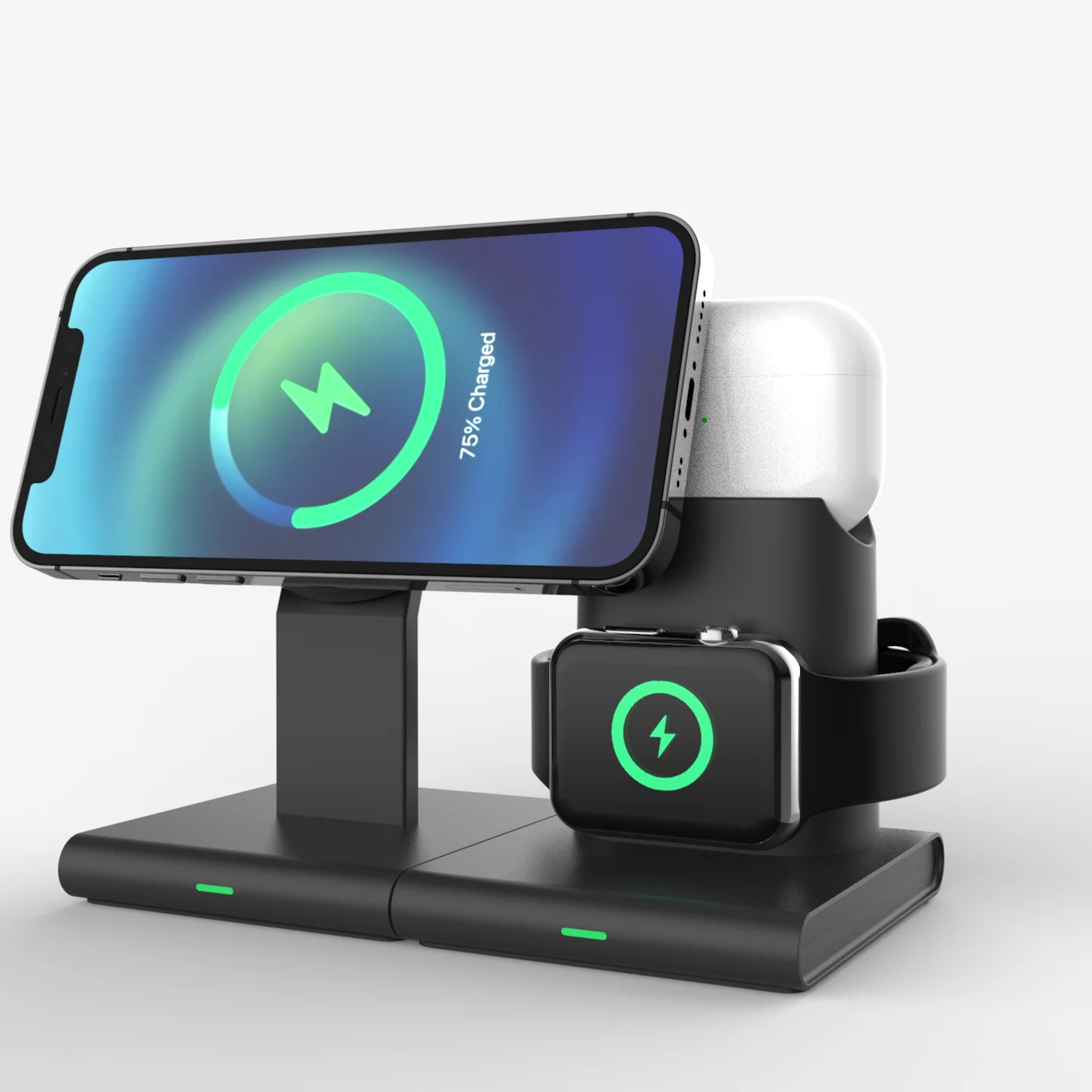 High Quality Detachable  3 in 1 Magnetic Charging Station Fast Charging Wireless Charger for iPhone12 /13/Airpods /iWatch