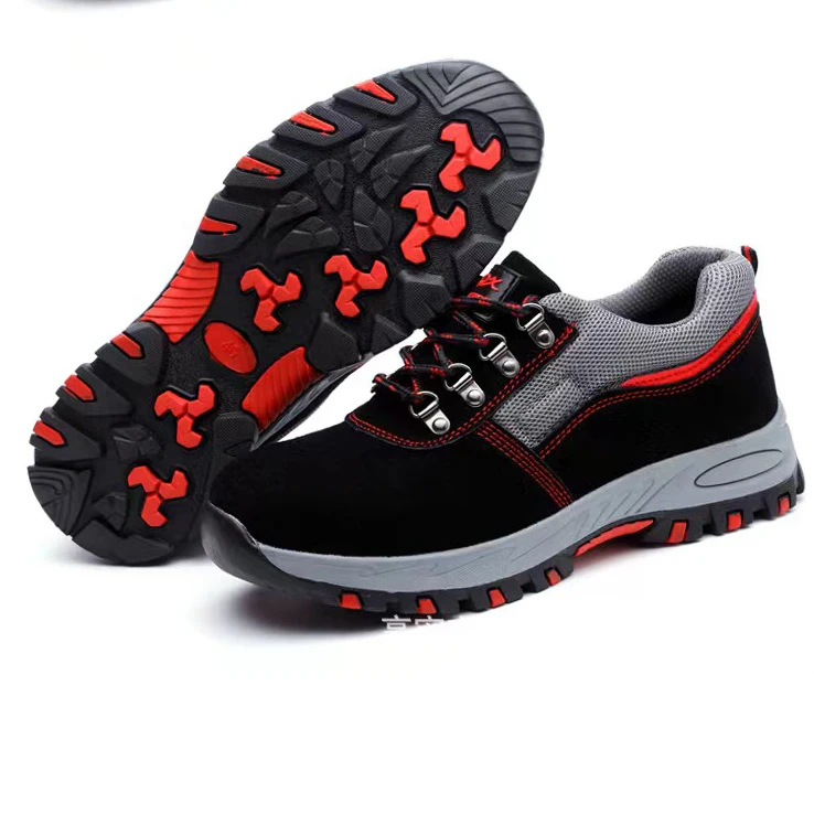 SAFETY BLAZERS Hot Selling GENUINE LEATHER Leather Anti Smashing Steel Toe Men Work Safety Shoes