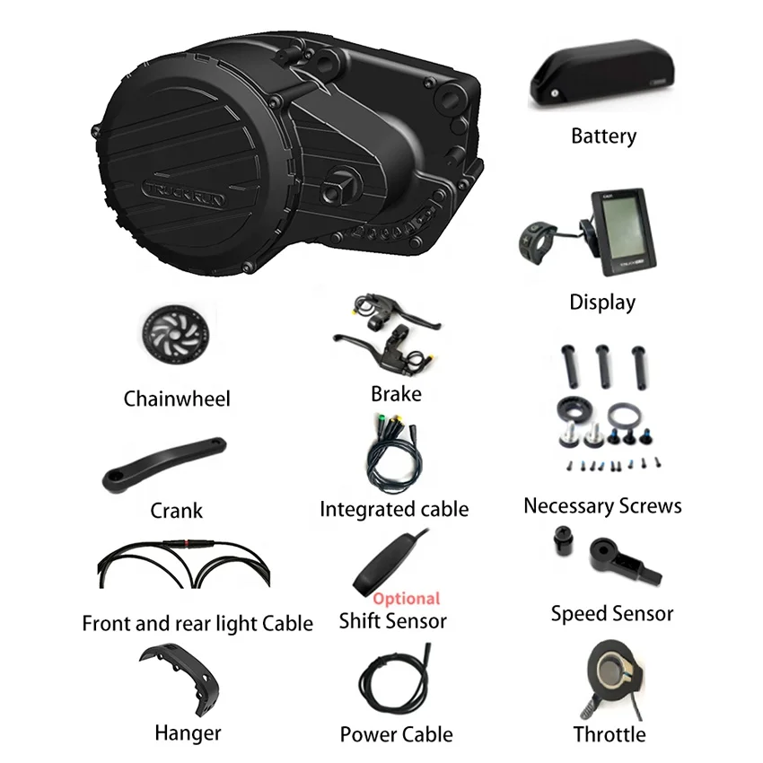 TRUCK RUN M09 Brushless Mid Motors 48v 1000w Electric Bicycle Motor For Electric Bicycle