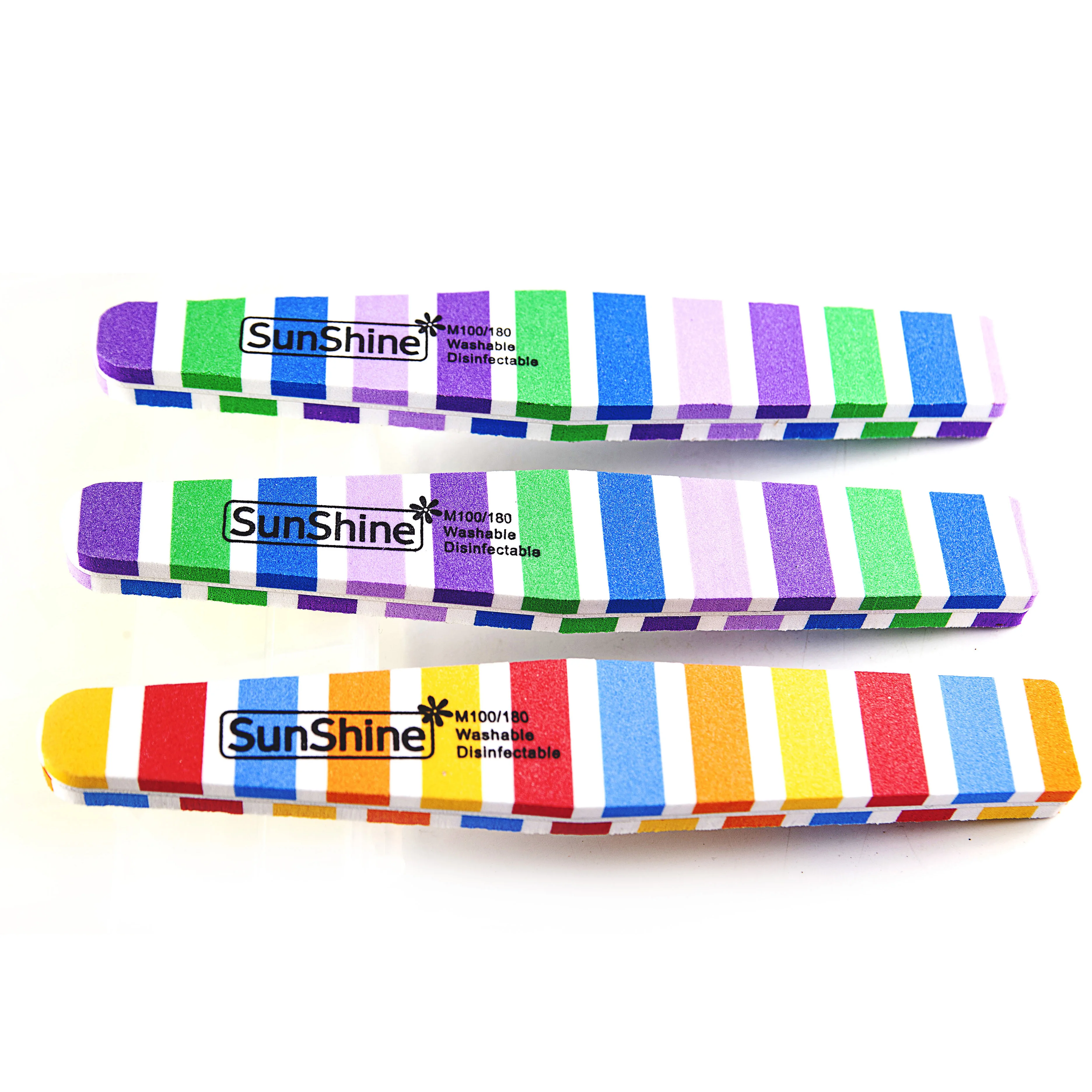 Support customized LOGO nail buffer block and file supplies 120/180 double side disposable sponge manicure nail buffer