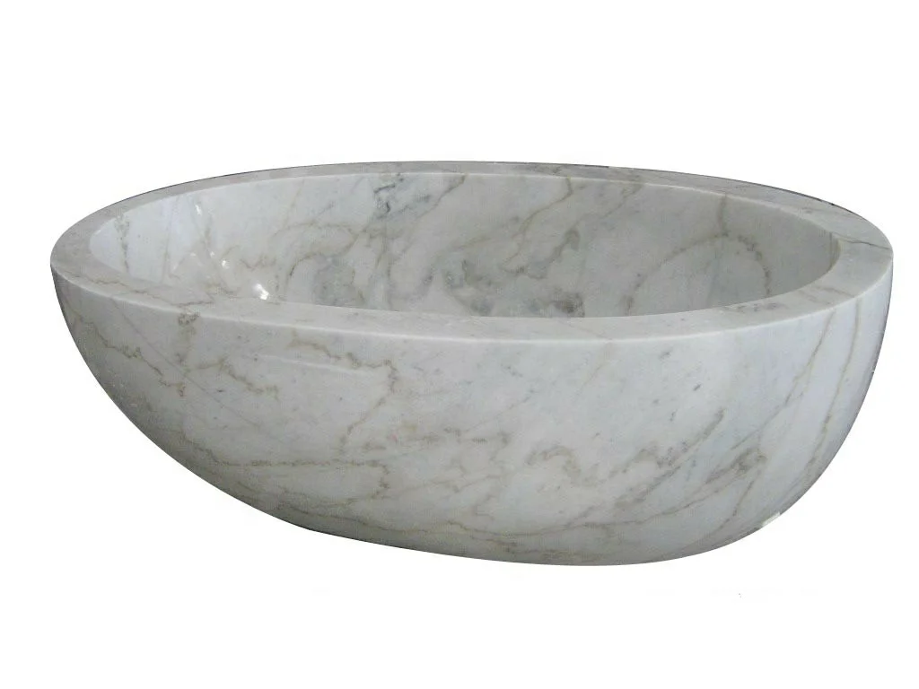Factory Price Hand Made Carving Natural Stone Hotel China Supplier Bathroom Freestanding Marble Bathtub