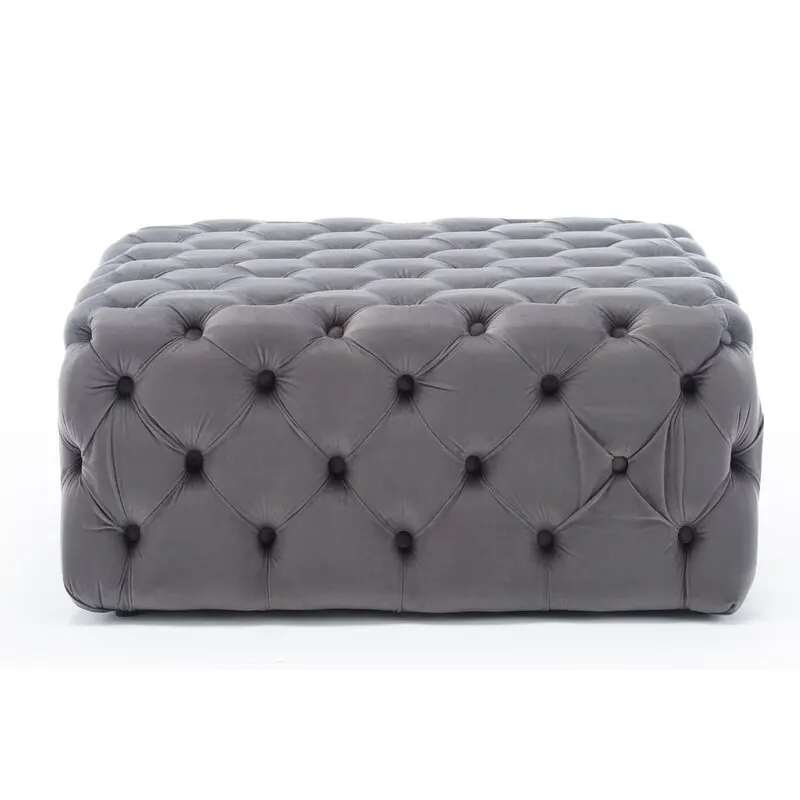 Квадратные бархатные табуреты Laynsino для гостиной, кофейный столик с ворсом