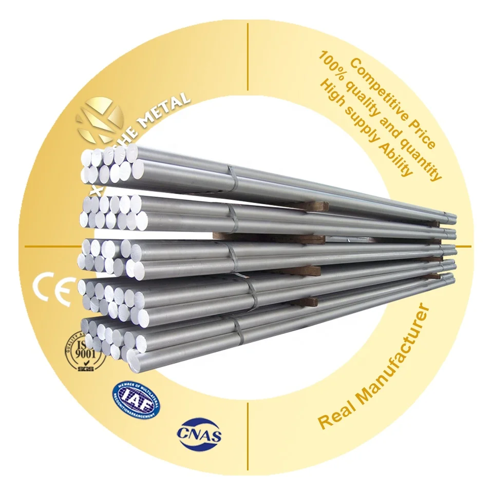 China Factory price 6060 6061 6063 t5 t6 extruded 410mm aluminum alloy billets round bar rod billet with good quality