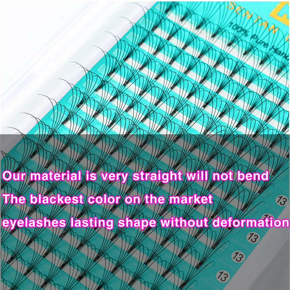 SENTAN LASHES Best seller 3d 0.07 0.10 640 fans Heat Bonded Premade Fan Soft Volume eyelashes extensions