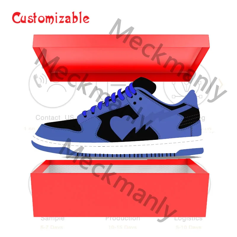 High quality Custom Original Custom Logo Basketball Shoes Custom High And Low Cut Leather Sneakers shoes
