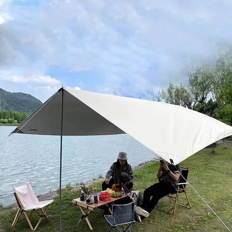 Палатка для кемпинга на открытом воздухе, тент, тент, ткань, Ультралегкая палатка для кемпинга и пикника с защитой от дождя, Солнцезащитный навес, беседка, палатка