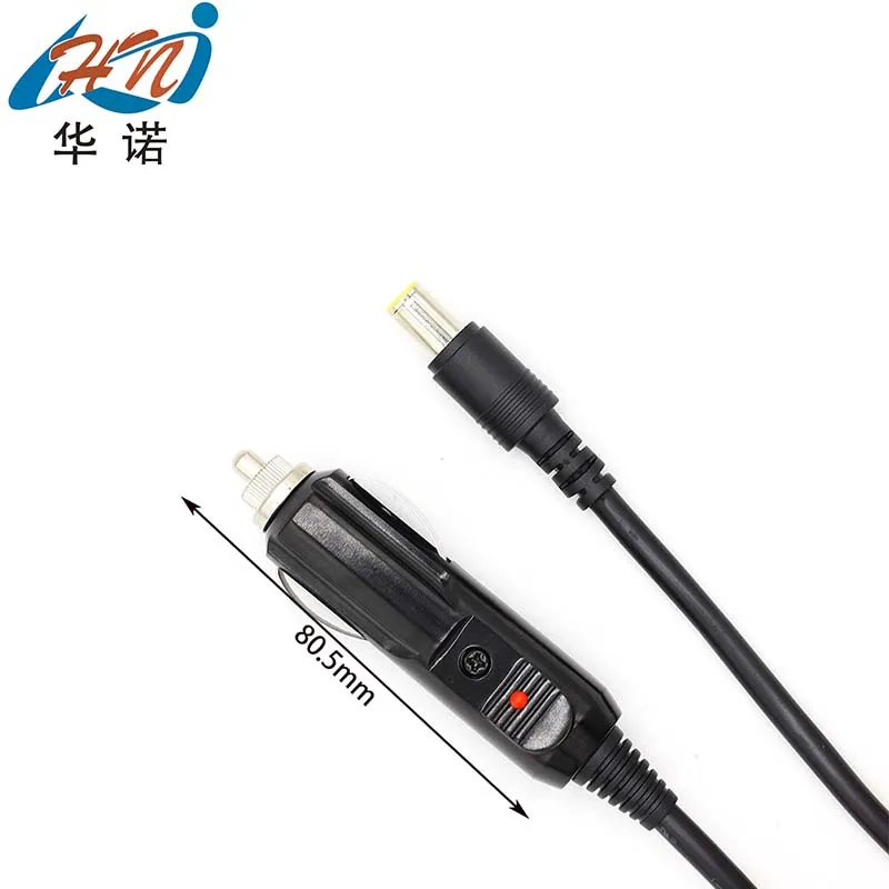 12V 24V AC DC Power Supply Car Cigarette Lighter Adapter Charge Cable 90 Degree Power Cord DC Male Plug 5.5mm 2.1mm Ciga Cable