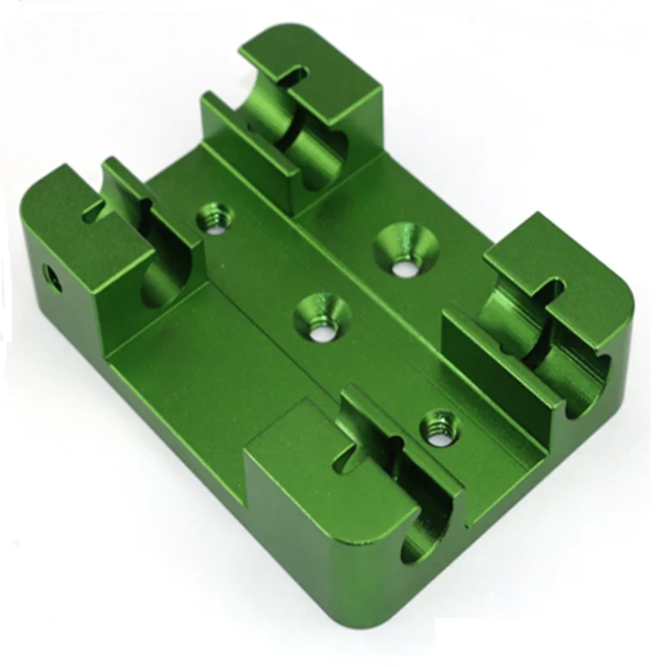 High quality high end green anodized cnc machining part