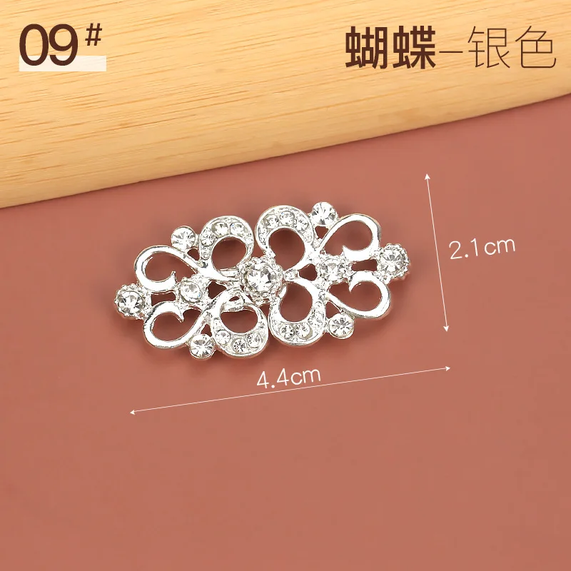 Wholesale Rhinestone Hook and Eye buckle Apparel Pair buckle Garment Buckle Accessories LSHK004