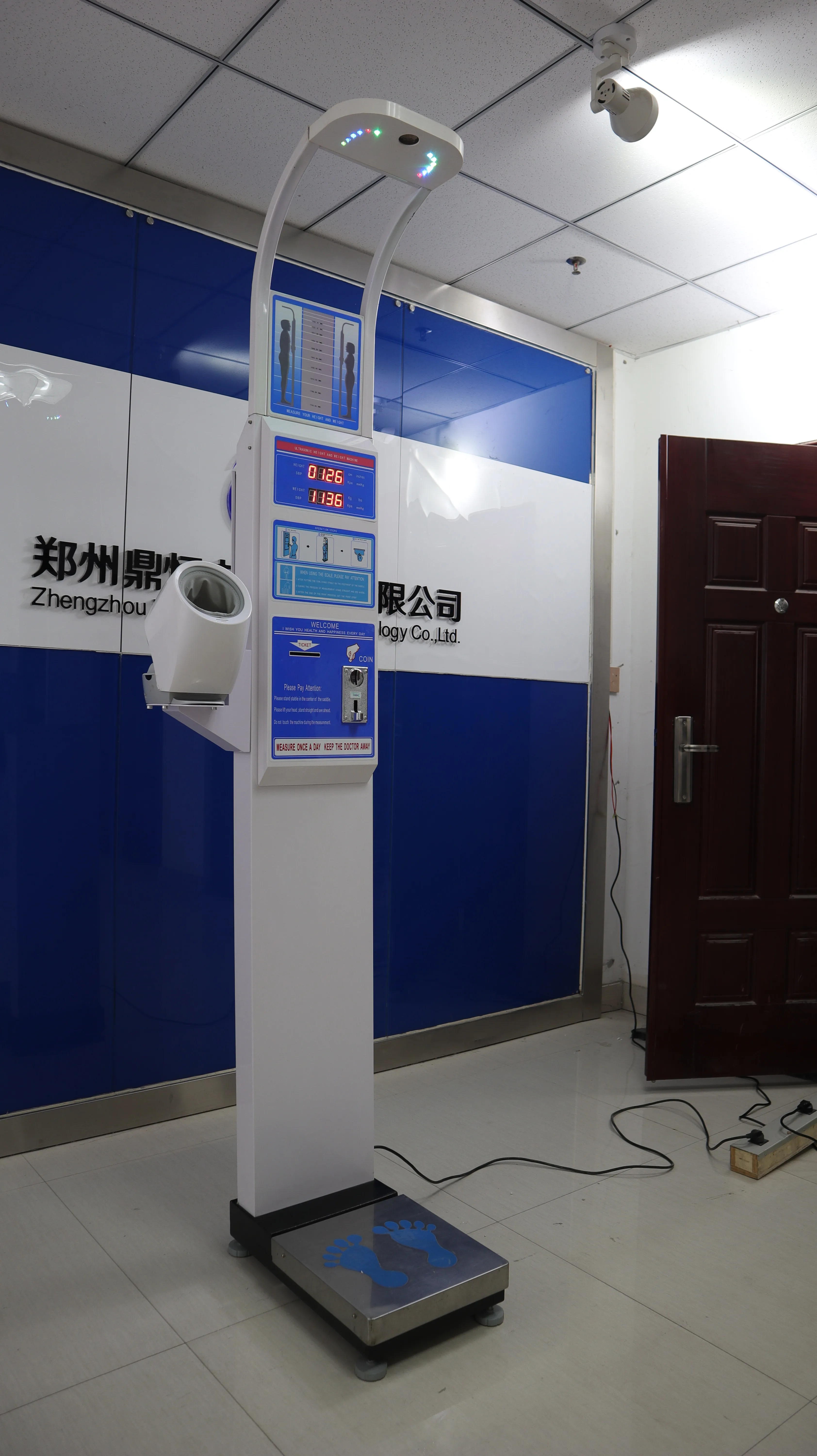 Blood pressure coin operated Height Weight  Scale Balance With CE  Certification