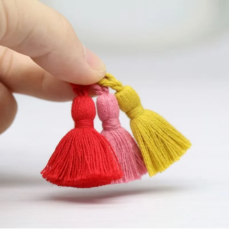 Wholesale Popular curtain garment accessories  cotton 3cm DIY small tassel